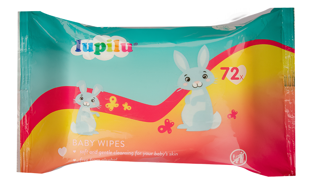 Дитячі вологі серветки Lupilu Baby Wipes 72 шт.