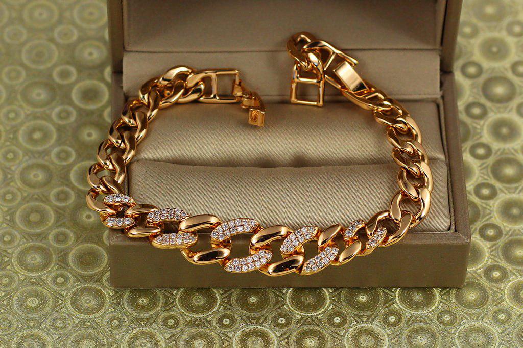 Браслет Xuping Jewelry Единство 18 см 12 мм Золотистый (29116287)
