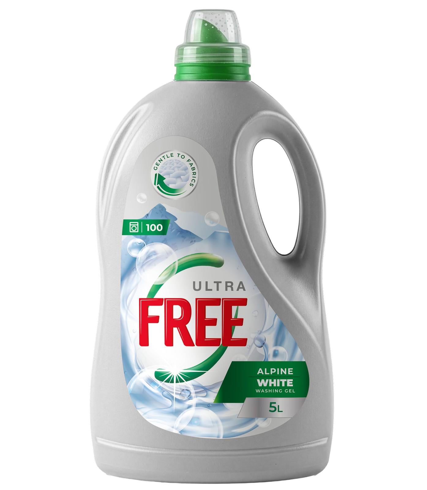 Гель для прання Free Alpine Freshness Ultra 5 л (hx-47203)