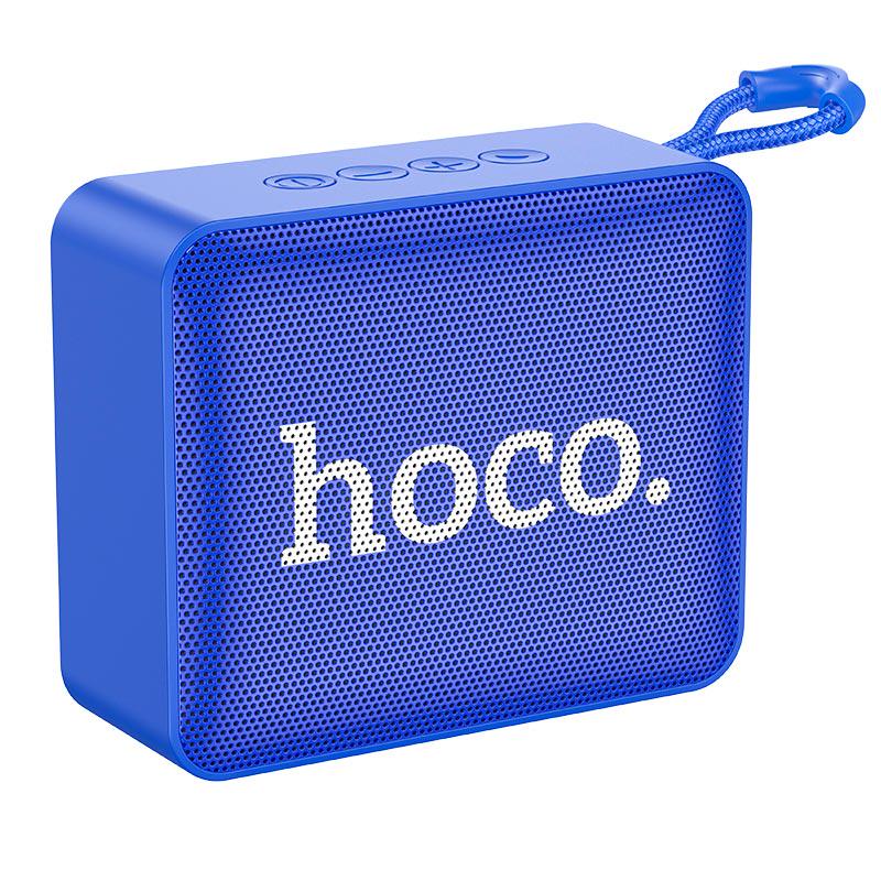 Портативная колонка Hoco Gold Brick Sports BS51 Blue (c2f0cd4e) - фото 1