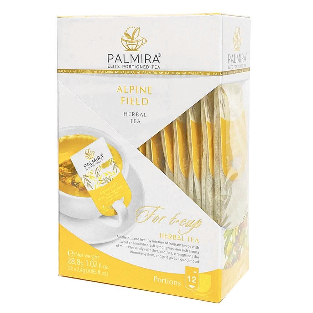Чай травяной Palmira Альпийский луг T-cup BOX пакетированный 12 саше по 2,4 г