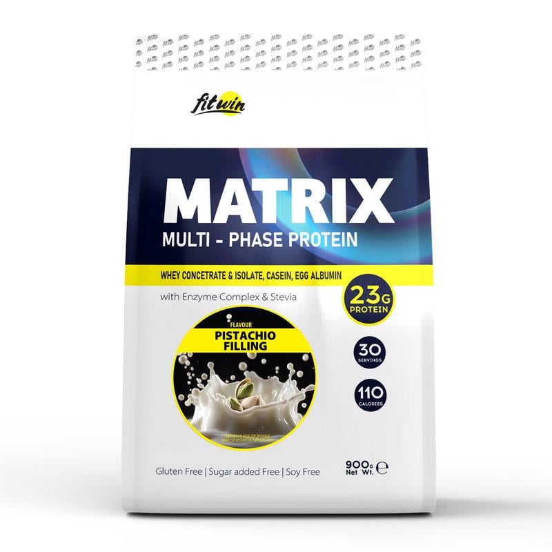 Протеин комплексный FitWin Matrix Multi-Phase Protein 900 г Фисташковая начинка Протеин комплексный FitWin Matrix Multi-Phase Protein 900 г Фисташковая начинка
