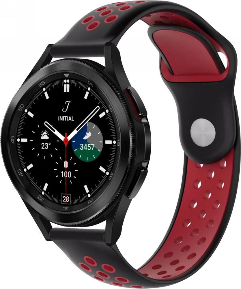 Ремінець Sport для Galaxy Watch 4 Classic 46 мм Black Red (22982-44)