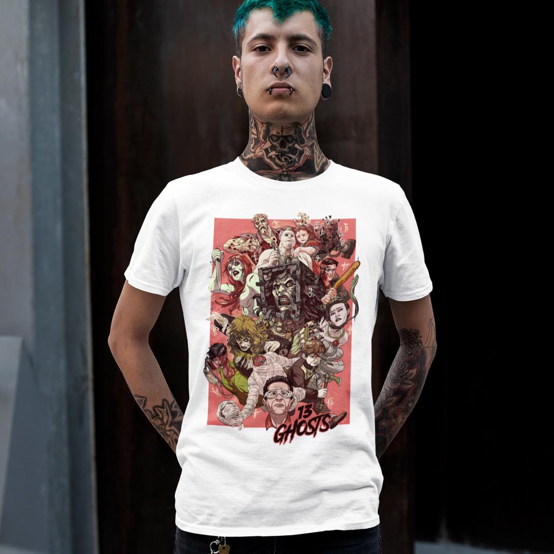 Футболка унісекс Thirteen Ghosts 13 Ghosts 4XL Білий (00000010284)