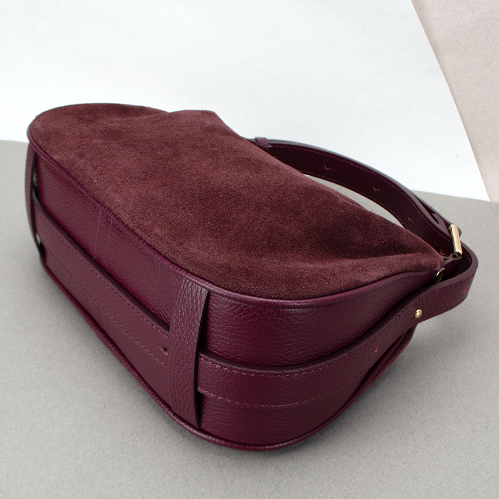 Сумка женская замшевая Virginia Conti 03800 Винный (2423697264) - фото 3 Сумка женская замшевая Virginia Conti 03800 Винный (2423697264) - фото 3