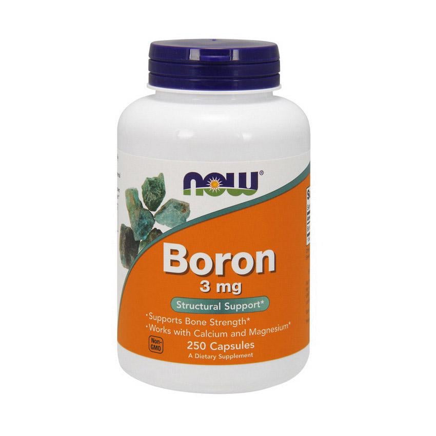 Бор глицинат NOW Boron 3 mg 250 капс.