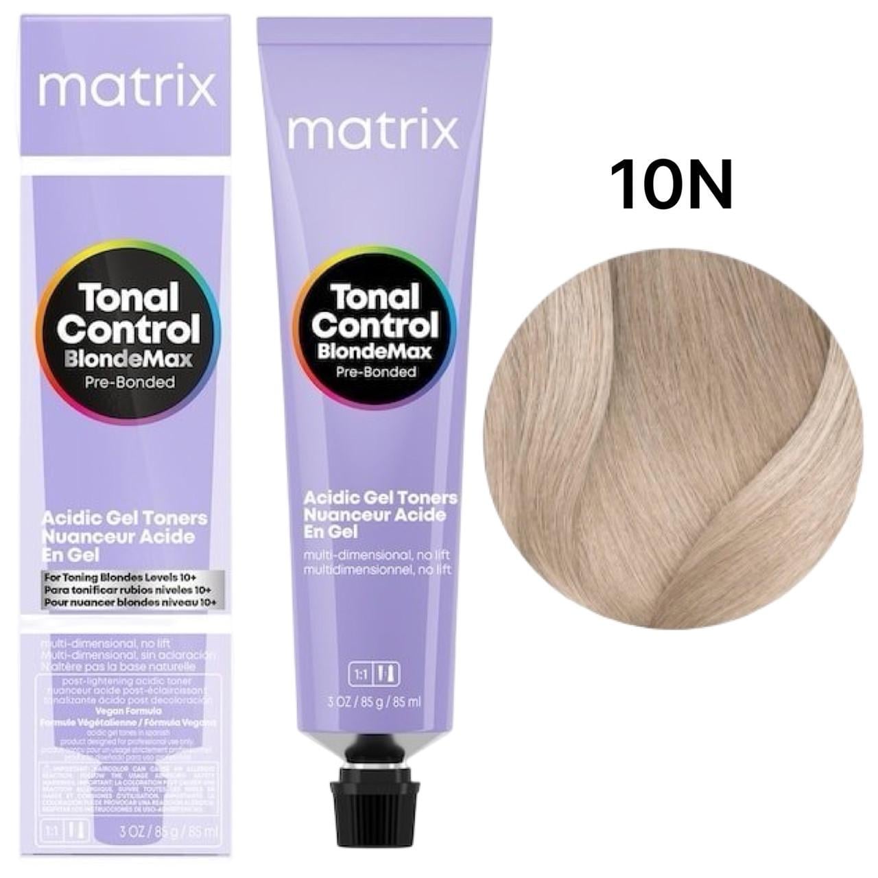 Тонер-краска гелевый на кислотной основе Matrix BlondeMax Tonal Control 10N 90 мл Тонер-краска гелевый на кислотной основе Matrix BlondeMax Tonal Control 10N 90 мл