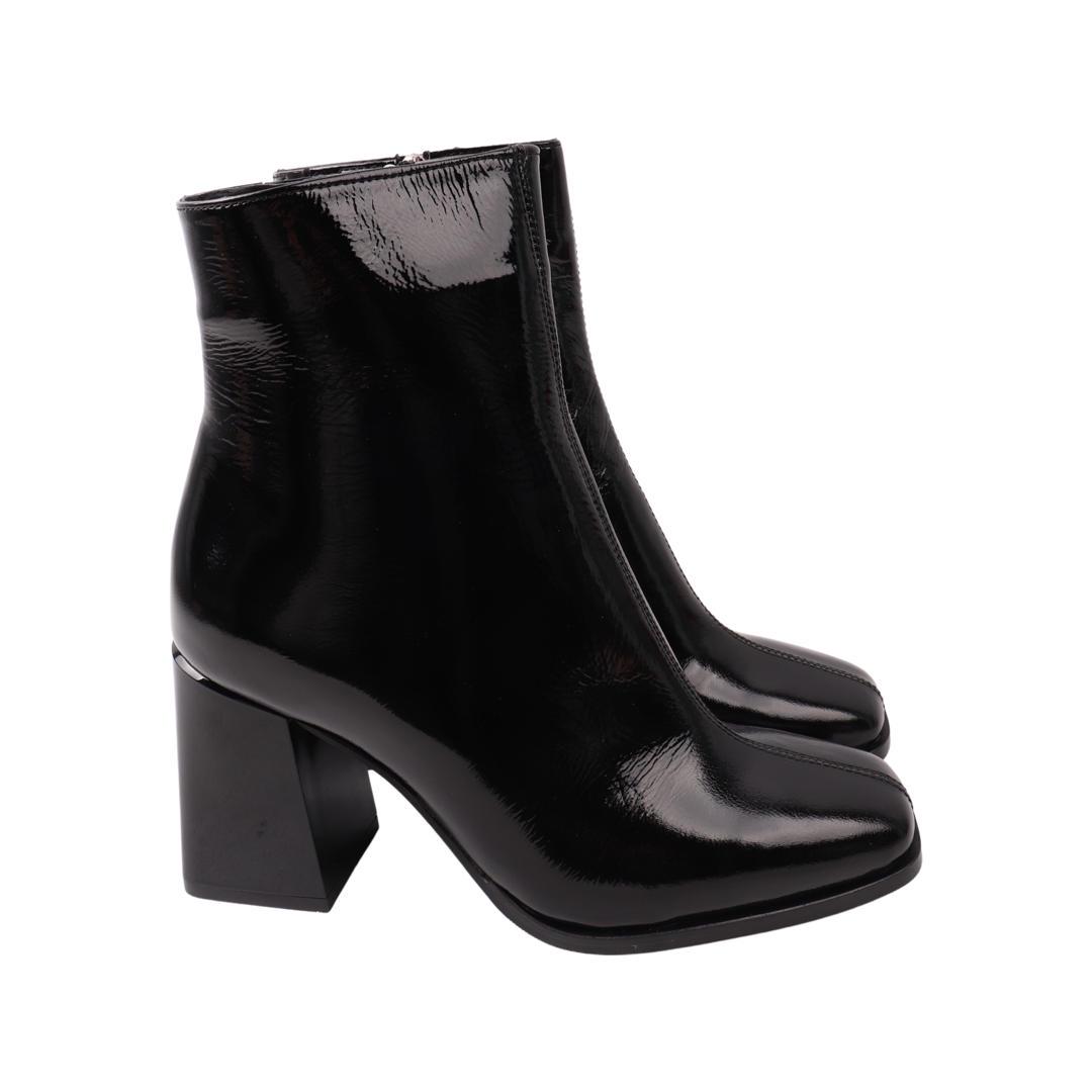 Ботильоны женские Lottini из лаковой кожи р. 37 Черный (198-21DH)