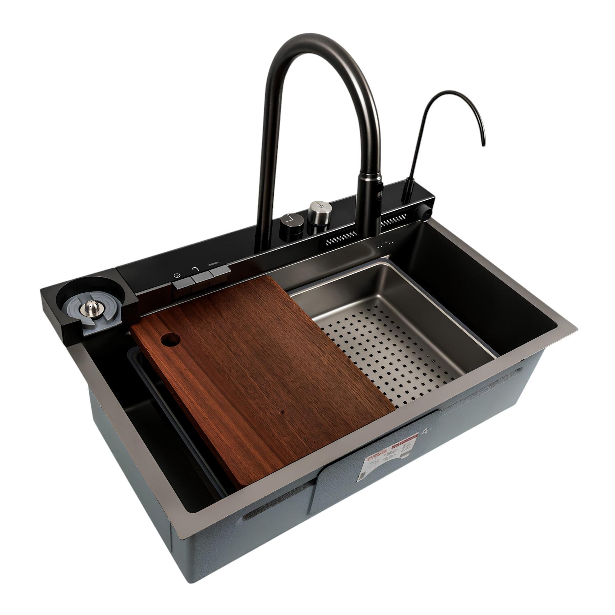 Мойка кухонная Platinum 75х46D PVD премиальная раковина с матовой поверхностью и 2 лотками для продуктов Серый (є263) Мойка кухонная Platinum 75х46D PVD премиальная раковина с матовой поверхностью и 2 лотками для продуктов Серый (є263)