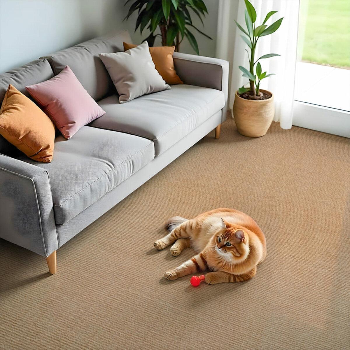 Плитка самоклеящаяся под ковролин в рулоне 600х3000 мм Бежевый (SW-00002583)