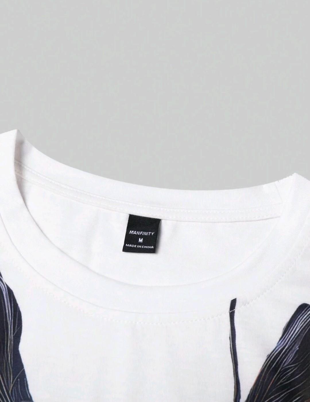 Футболка SUMMER With Funny Cartoon Dog Print XL Белый (27471556) - фото 6 Футболка SUMMER With Funny Cartoon Dog Print XL Белый (27471556) - фото 6