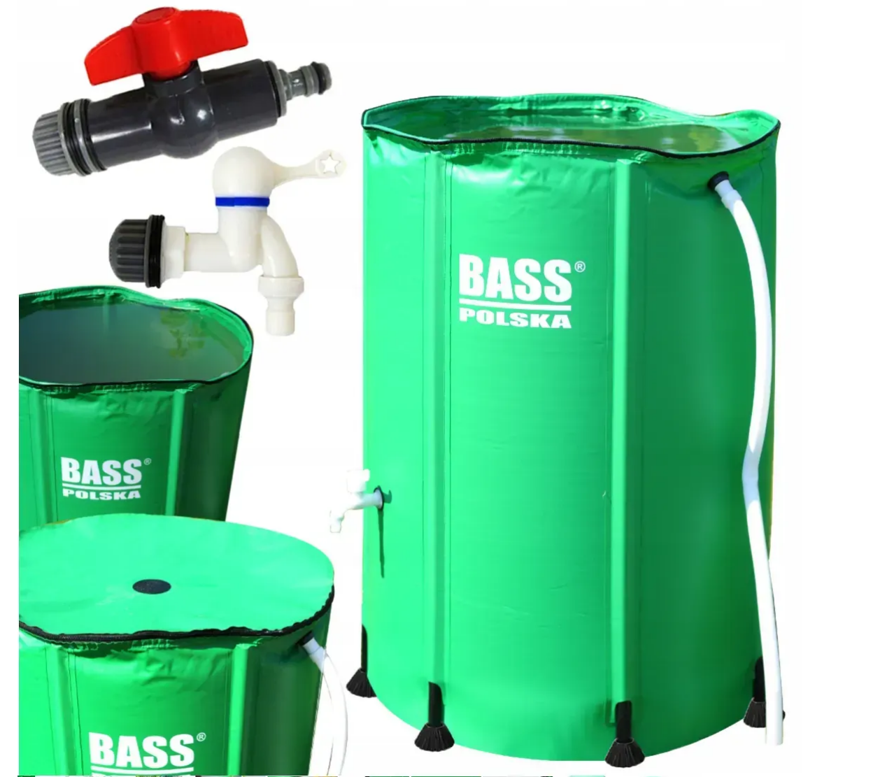 Бочка для дождевой воды Bass Polska 7996 390 л Зеленый (7996)