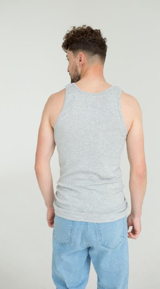 Мужская майка НатаЛюкс 21-1103204502 M (46р.) Серый - фото 2 Мужская майка НатаЛюкс 21-1103204502 M (46р.) Серый - фото 2