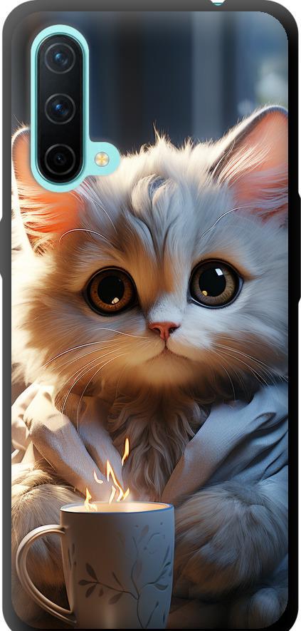 Чехол на OnePlus Nord CE White cat (5646b-2382-42517)