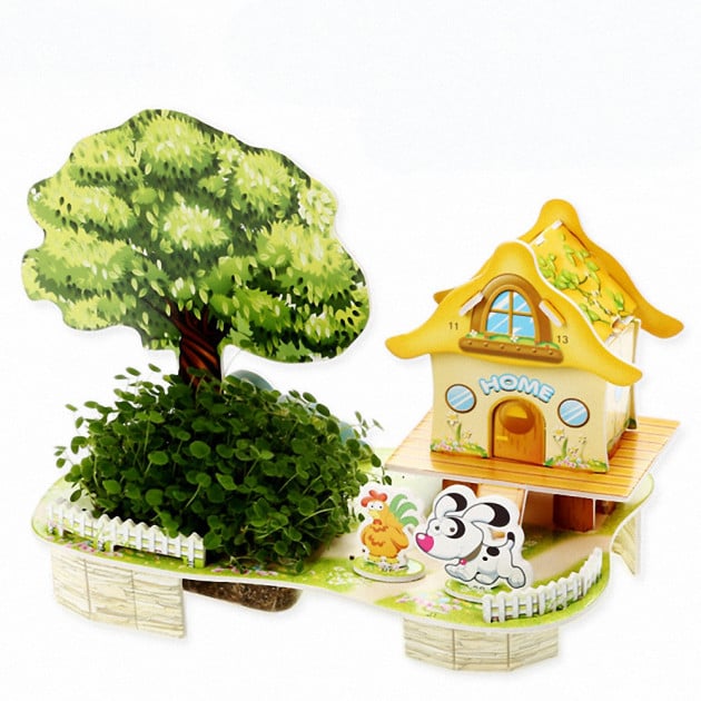 3D Пазл Mini Zilipoo Дом полная чаша с живым растением (M-005) 3D Пазл Mini Zilipoo Дом полная чаша с живым растением (M-005)