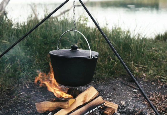 Котел чугунный туристический Brizoll с чугунной крышкой 8 л (KT08-1) - фото 10