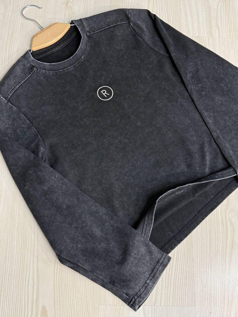 Лонгслив женский A-N 2517-5 трикотажный варка тай-дай с камешками R OS Черный (4893) - фото 4 Лонгслив женский A-N 2517-5 трикотажный варка тай-дай с камешками R OS Черный (4893) - фото 4