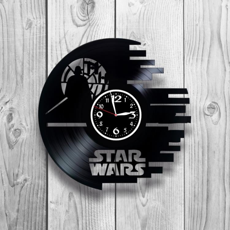 Часы настенные Звездные войны 0329 из виниловой пластинки