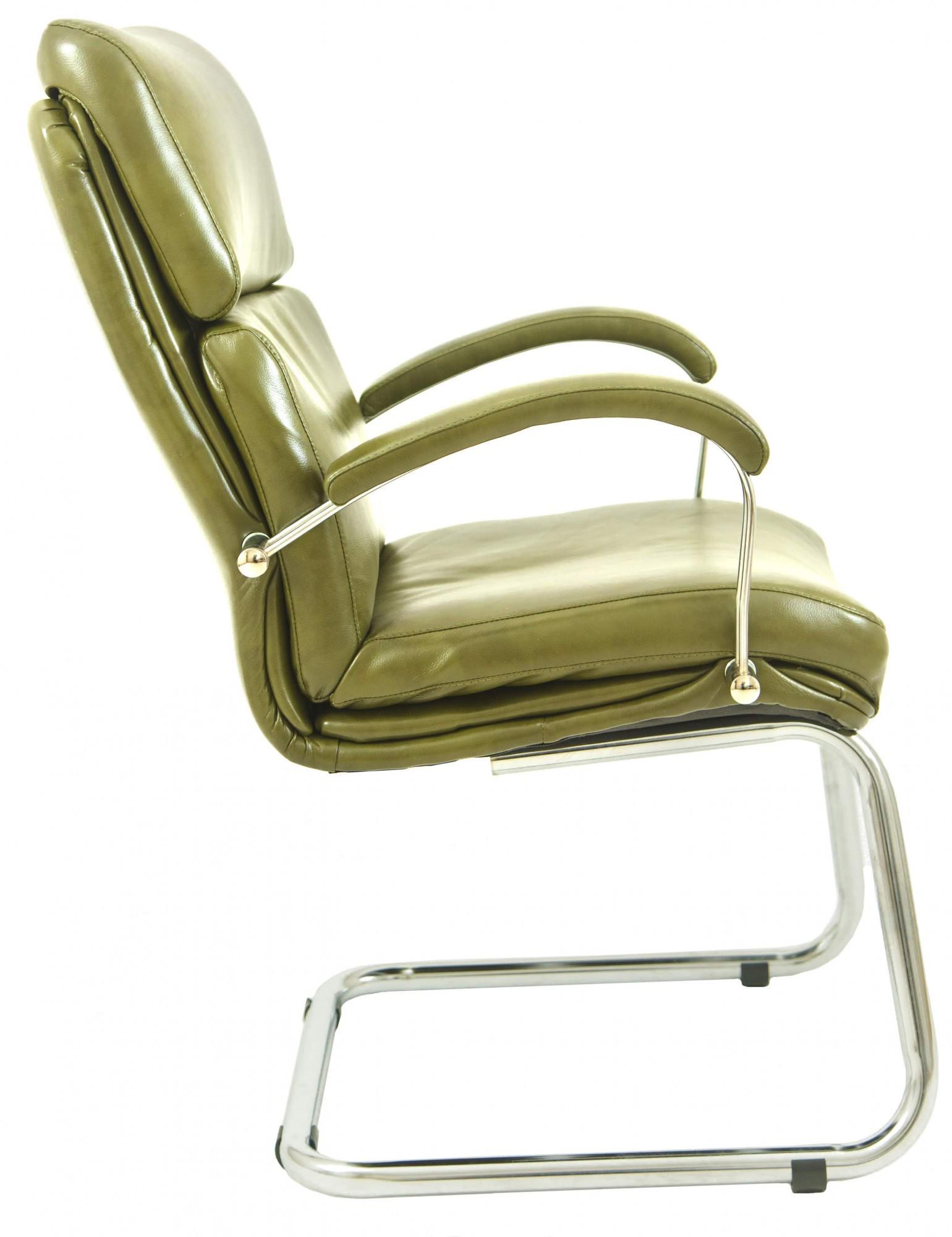 Крісло офісне комп'ютерне Dakota Мадрас Olive CF Хром Оливковий - фото 3 Крісло офісне комп'ютерне Dakota Мадрас Olive CF Хром Оливковий - фото 3