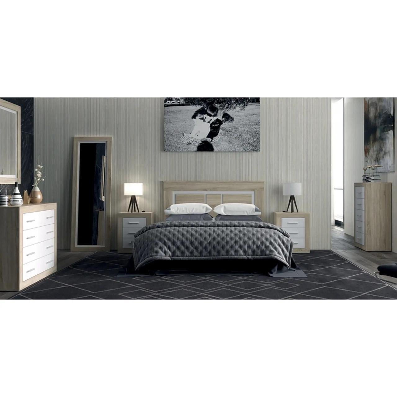 Комод в спальню Гербор Сара KOM5S Дуб Сонома/Нимфея Альба (GRB-1153) - фото 2 Комод в спальню Гербор Сара KOM5S Дуб Сонома/Нимфея Альба (GRB-1153) - фото 2