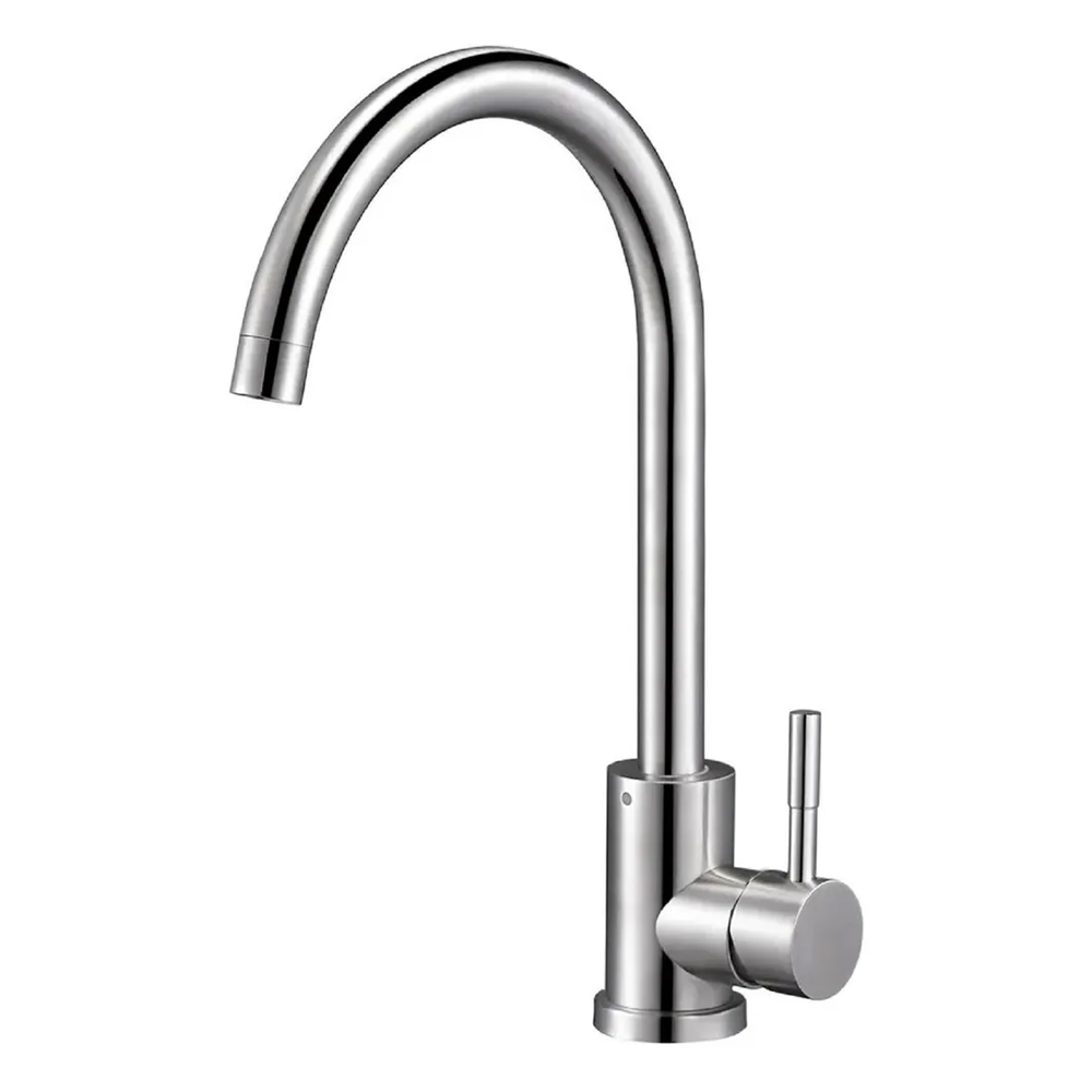 Смеситель для кухни Solone EZA4-D090 однорычажный с высоким изливом из нержавеющей стали (65195130ad117c68f173b5a0)