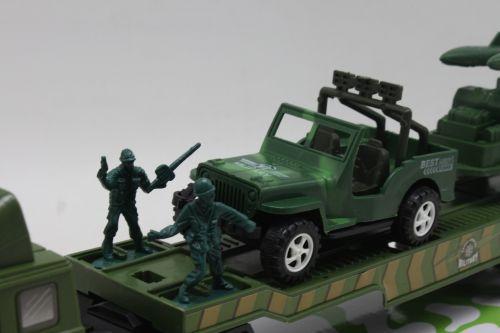 Игрушечный трейлер-автовоз военный Military truck (211876) - фото 2