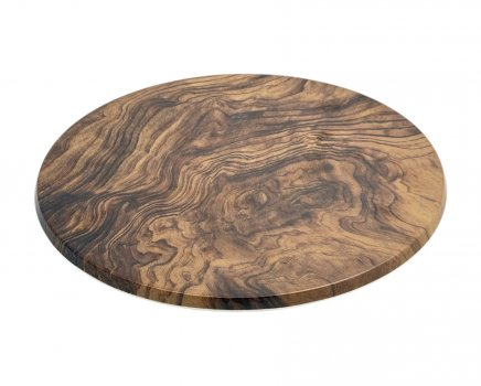 Піднос із меламіну круглий 43 см термостійкість -20...+70°С Дерево (53084)
