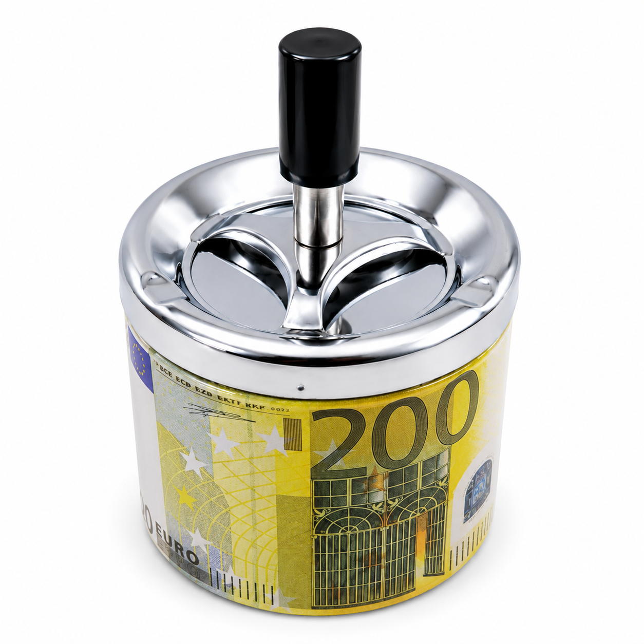 Пепельница металлическая бездымная Юла ZH-2 200EUR d 9 см (A_ ZH-2/200EUR)
