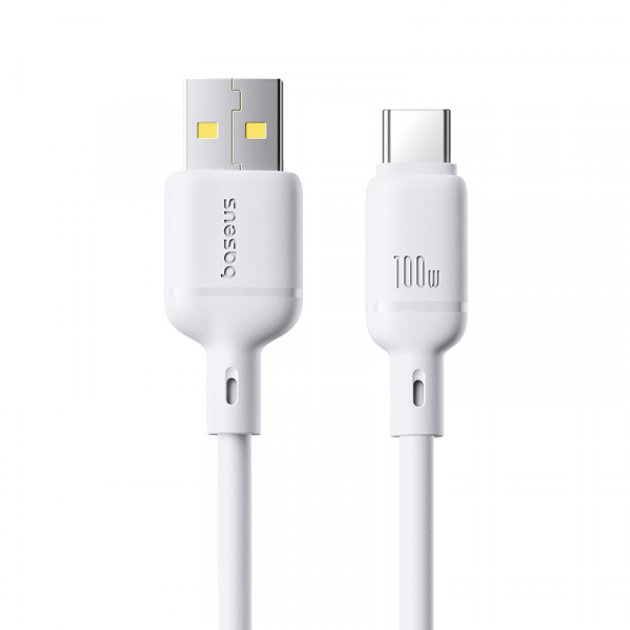 Кабель Baseus Silky Series Cable USB to Type-C 100W 1m P10377703213-00 White