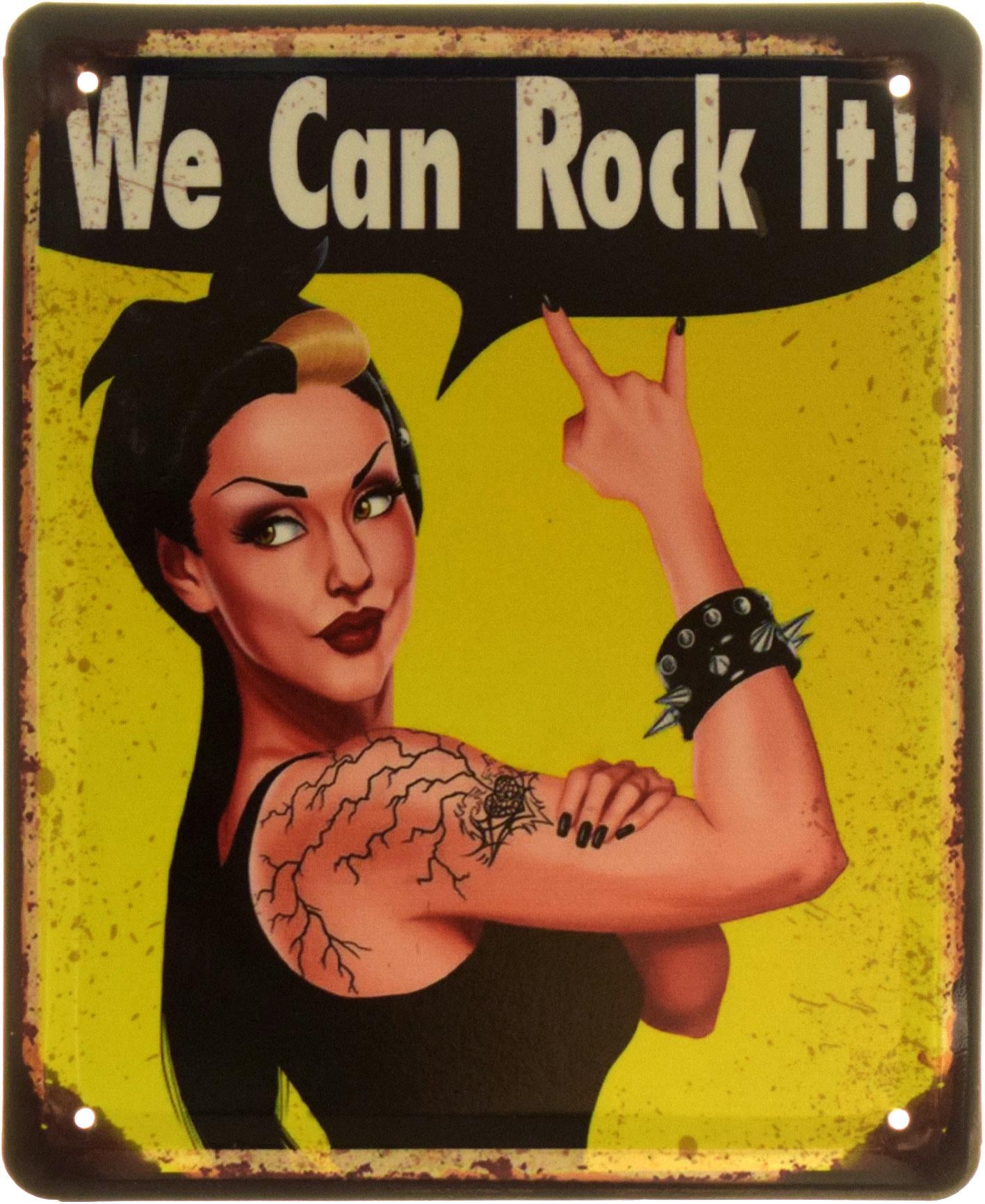 Табличка металева "We Can Rock It" 18x22 см (ms-103929)