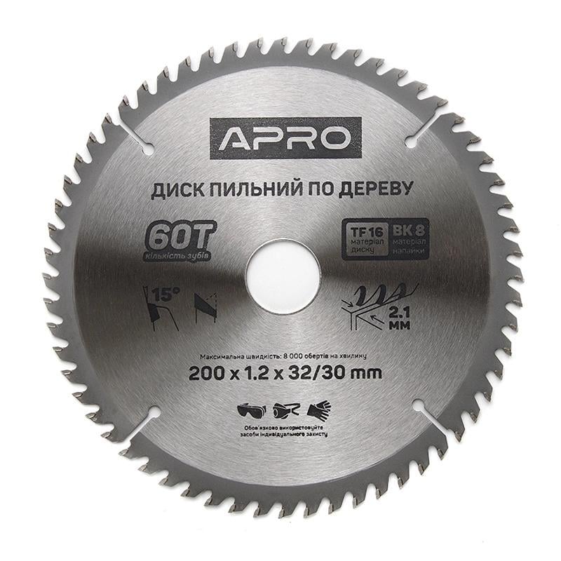 Диск пильный по дереву Apro 200х32/30х60T (830180)