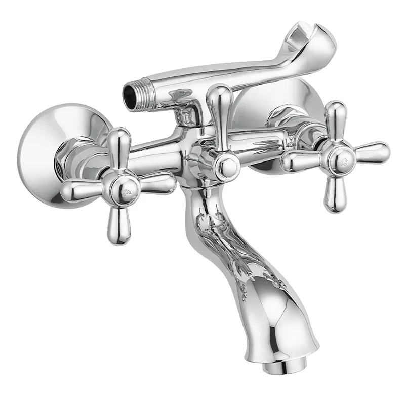 Смеситель для ванны Haiba Dominox 142 из латуни Стальной (HB0067)