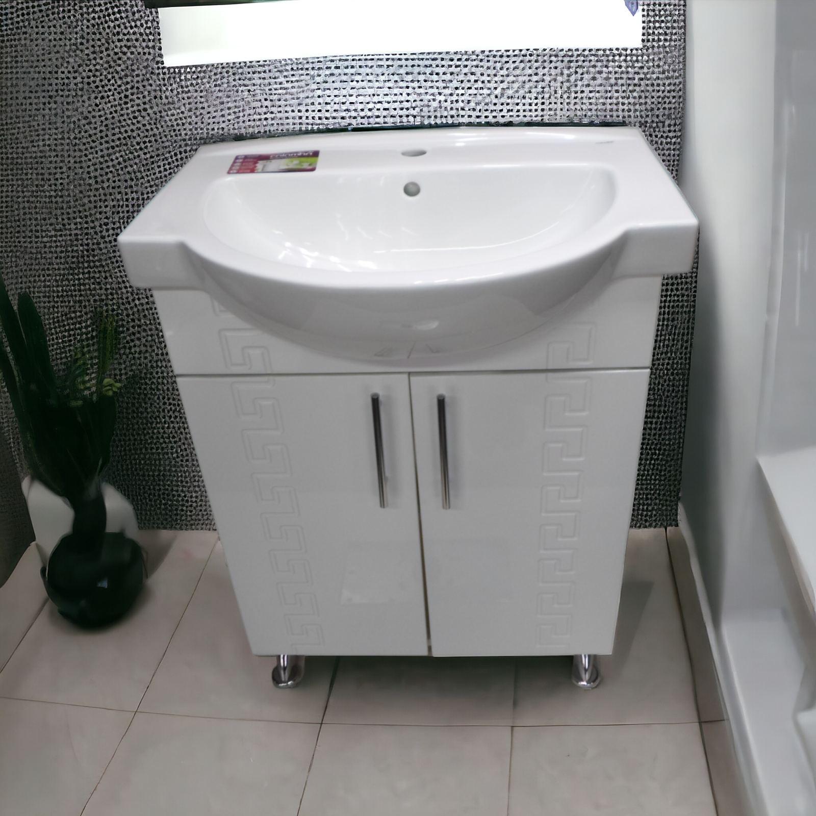 Тумба в ванну The MIX The MIX-Греция c керамическим умывальником 65 см - фото 4 Тумба в ванну The MIX The MIX-Греция c керамическим умывальником 65 см - фото 4