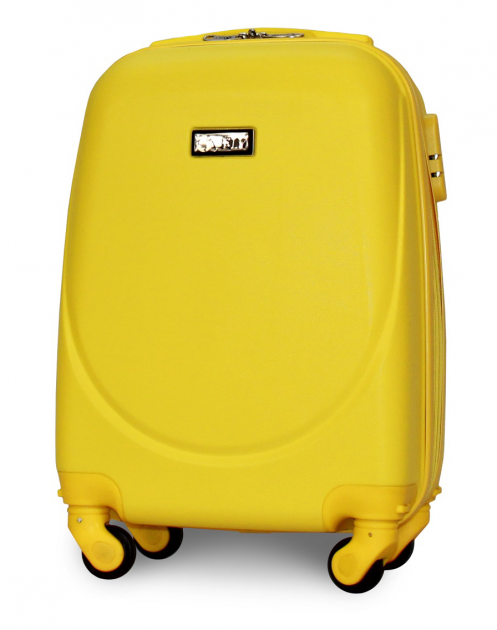 Чемодан пластиковый Fly 310 XS мини ручная кладь на 4 колесах Желтый (CEKRBFL310XM4JEL) - фото 1