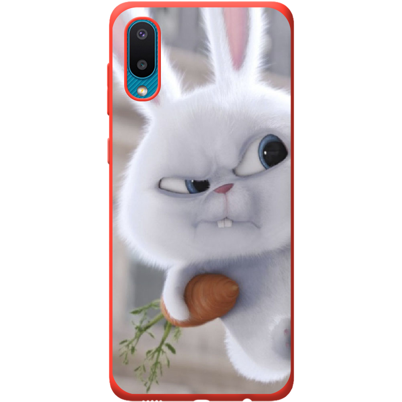 Чехол BoxFace Samsung A022 Galaxy A02 Rabbit Snowball Красный силикон (42004-up1116-42499)