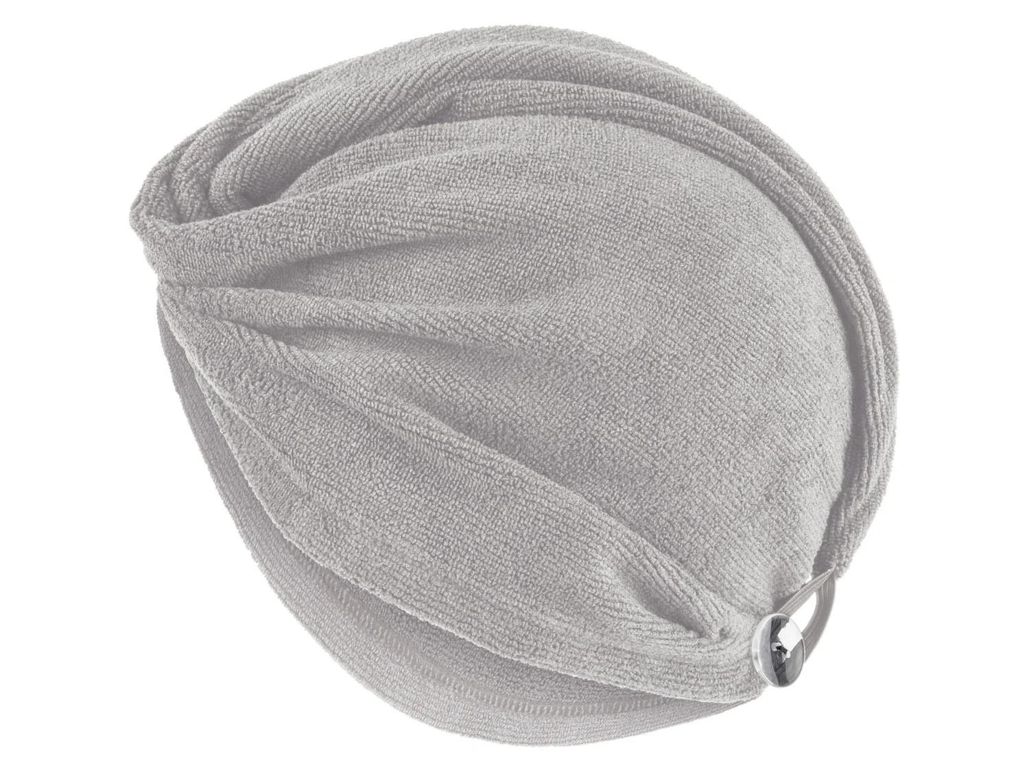 Полотенце-тюрбан для волос Livarno Home микрофибра с застежкой на пуговицу (P1-00231) - фото 5