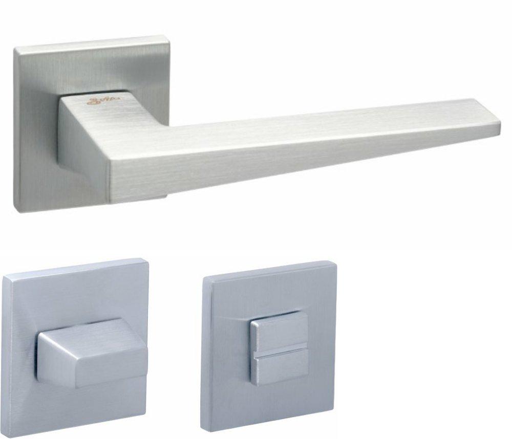Ручки Safita Sharp HS LT SCWC-фиксатор Хром матовый (15336wc)