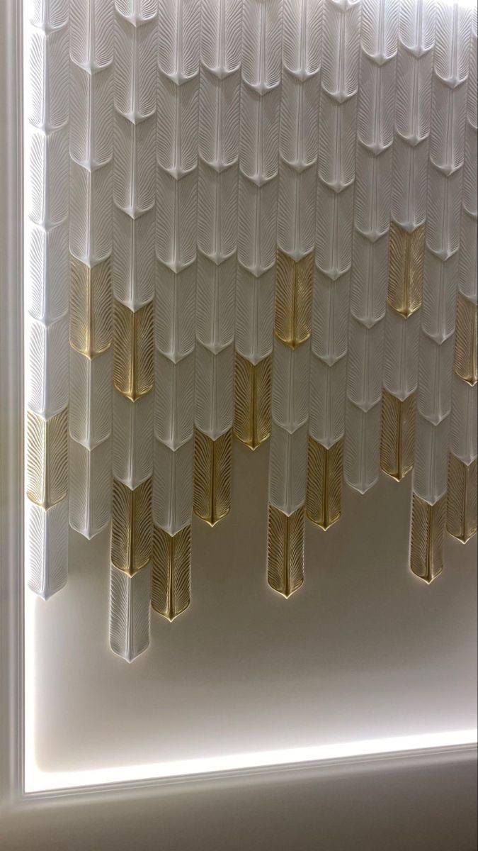 3D-панель гипсовая Перья 250x120x15 мм Белый (29902807) - фото 3 3D-панель гипсовая Перья 250x120x15 мм Белый (29902807) - фото 3