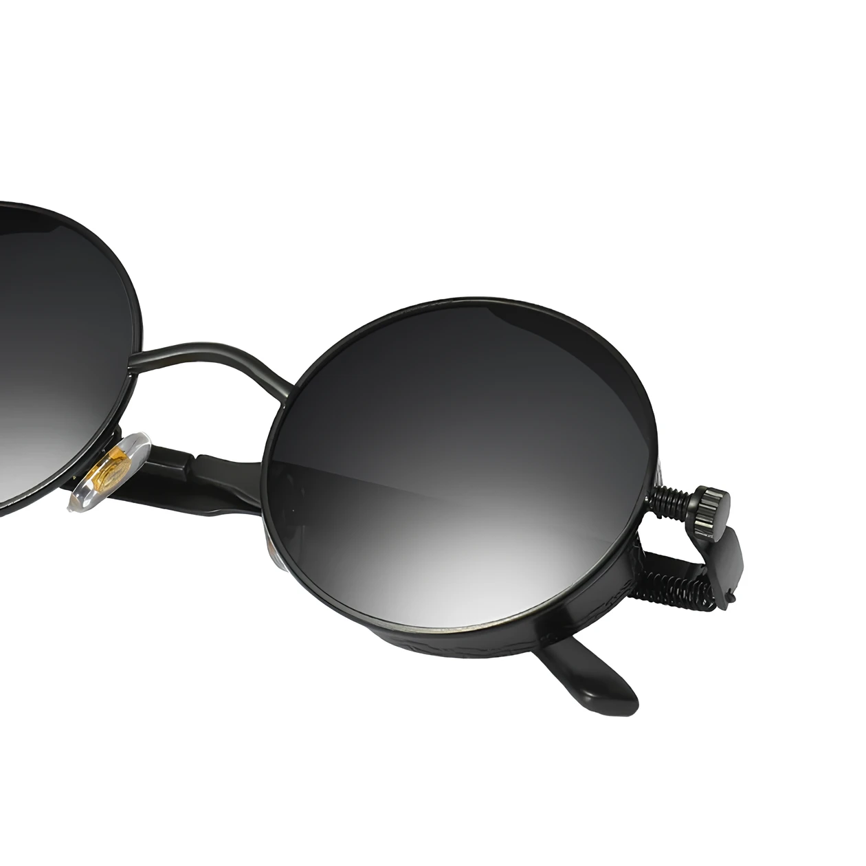 Солнцезащитные очки женские металлические круглые Черный (2549773948) - фото 8