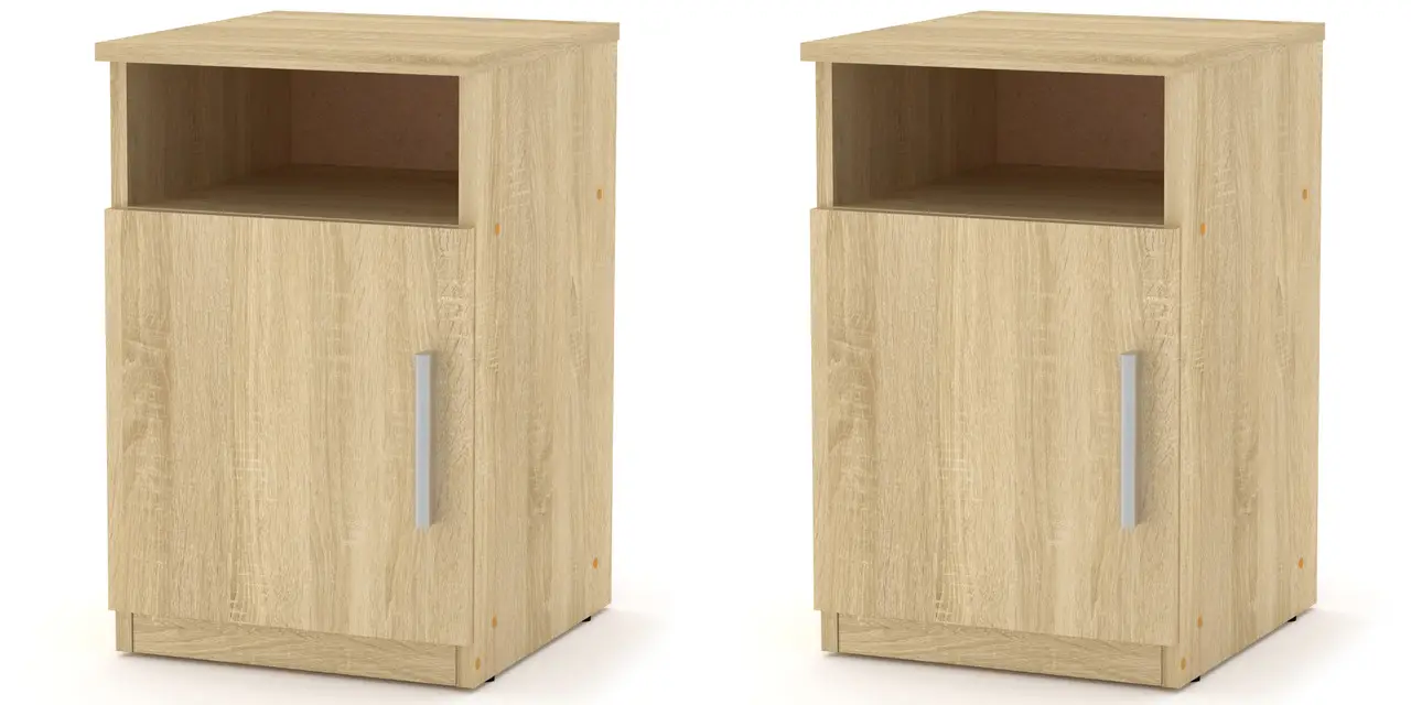 Тумба приліжкова Компаніт ПКТ-1 2 шт. Дуб сонома (26642707)