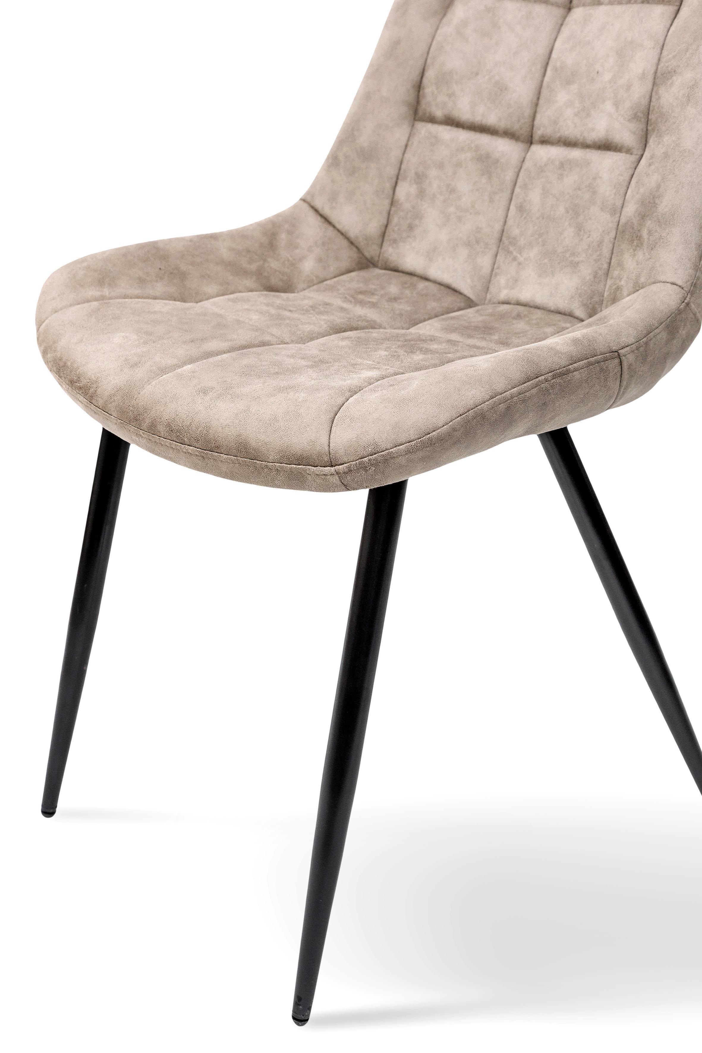 Стілець для кухні та вітальні ГРЕЙС Крокус 570х800х500 мм Чорний/Капучіно (GAА0056317) - фото 6 Стілець для кухні та вітальні ГРЕЙС Крокус 570х800х500 мм Чорний/Капучіно (GAА0056317) - фото 6