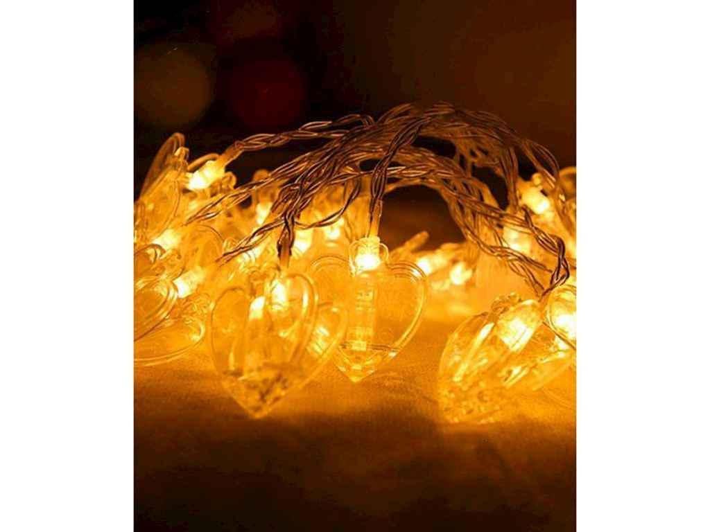 Гирлянда Фигурки 100LED Прищепка Роса 10 м Теплый белый (1698-35)