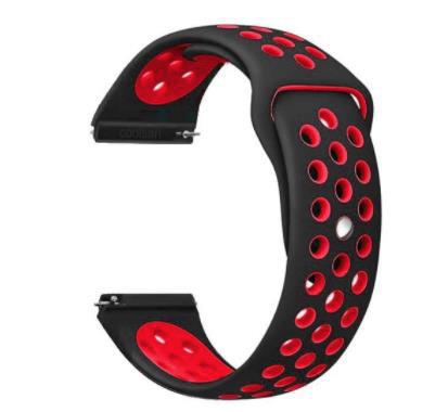 Ремешок Vents Style Becover для Amazfit Stratos 1/2/2S/3/GTR 2/GTR 47 мм/GTR Lite 47 мм/Nexo/Pace/GTR 3 Pro Black/Red (705812) - фото 2