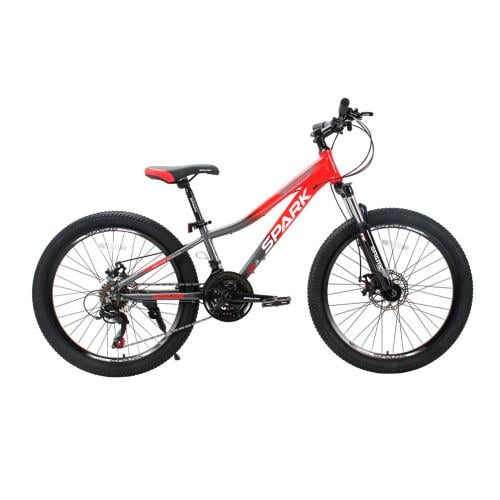 Велосипед Spark Montero JR колеса 24" алюминиевая рама 11" Серый с красным (000224701)