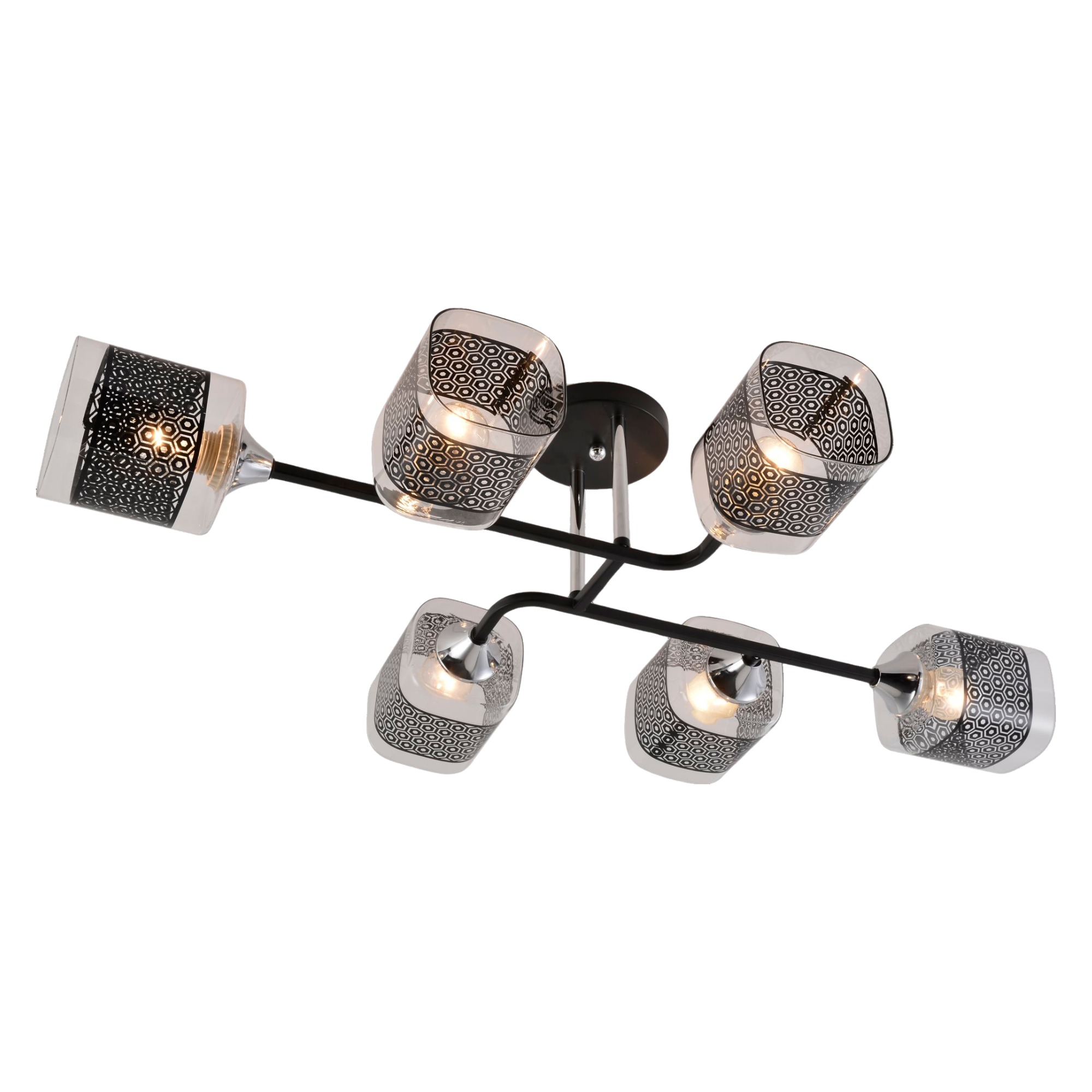 Люстра декоративная Valeso V XA1499/6 BK+CR (000041176) Люстра декоративная Valeso V XA1499/6 BK+CR (000041176)