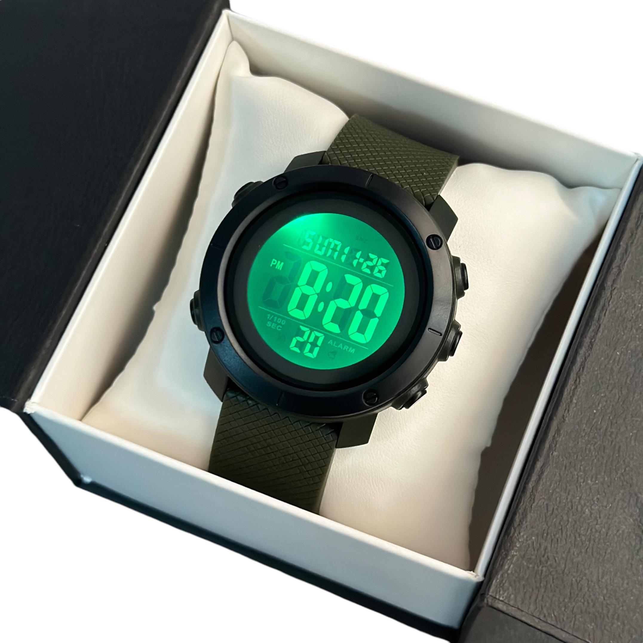 Часы наручные мужские Skmei 1426 водостойкие Олива - фото 3 Часы наручные мужские Skmei 1426 водостойкие Олива - фото 3