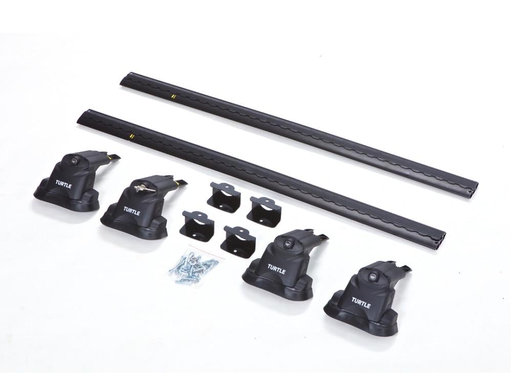 Багажник на штатные места Turtle Air 3 Premium для BMW 1-series F20 2012- Черный