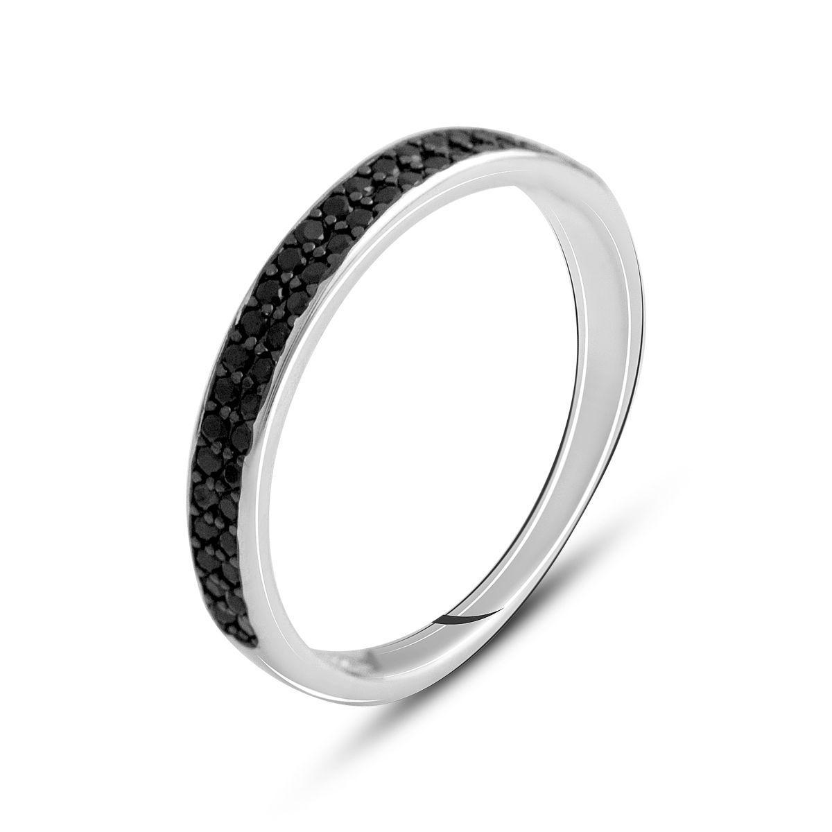 Кольцо серебряное с фианитами 1,99 г р. 17 (2129967)