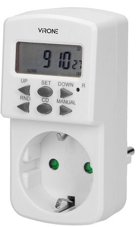 Таймер програматор електронний LCD DT-2(СS) VIRONE