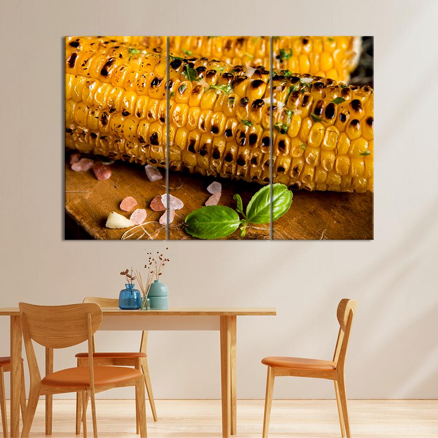 Настенний декор Сочная кукуруза на гриле 78x48 см (A244-3)